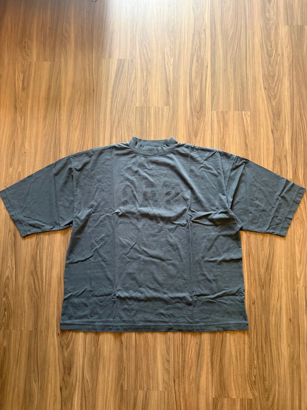 Yeezy Gap Engineered By Balenciaga Dove 3/4 Sleeve Tee Dark Blue Size L